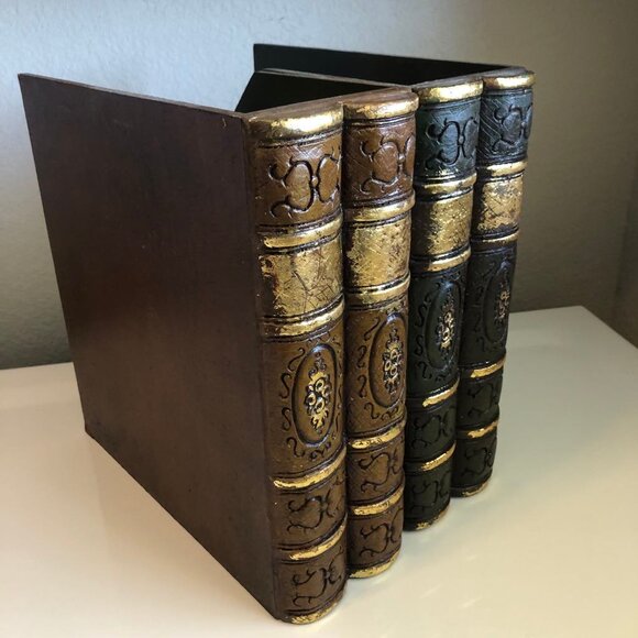 NWT ALEXANDRA'S ACCENTS Decorative Antique Books Desk Files Magazine Holder - Picture 9 of 12